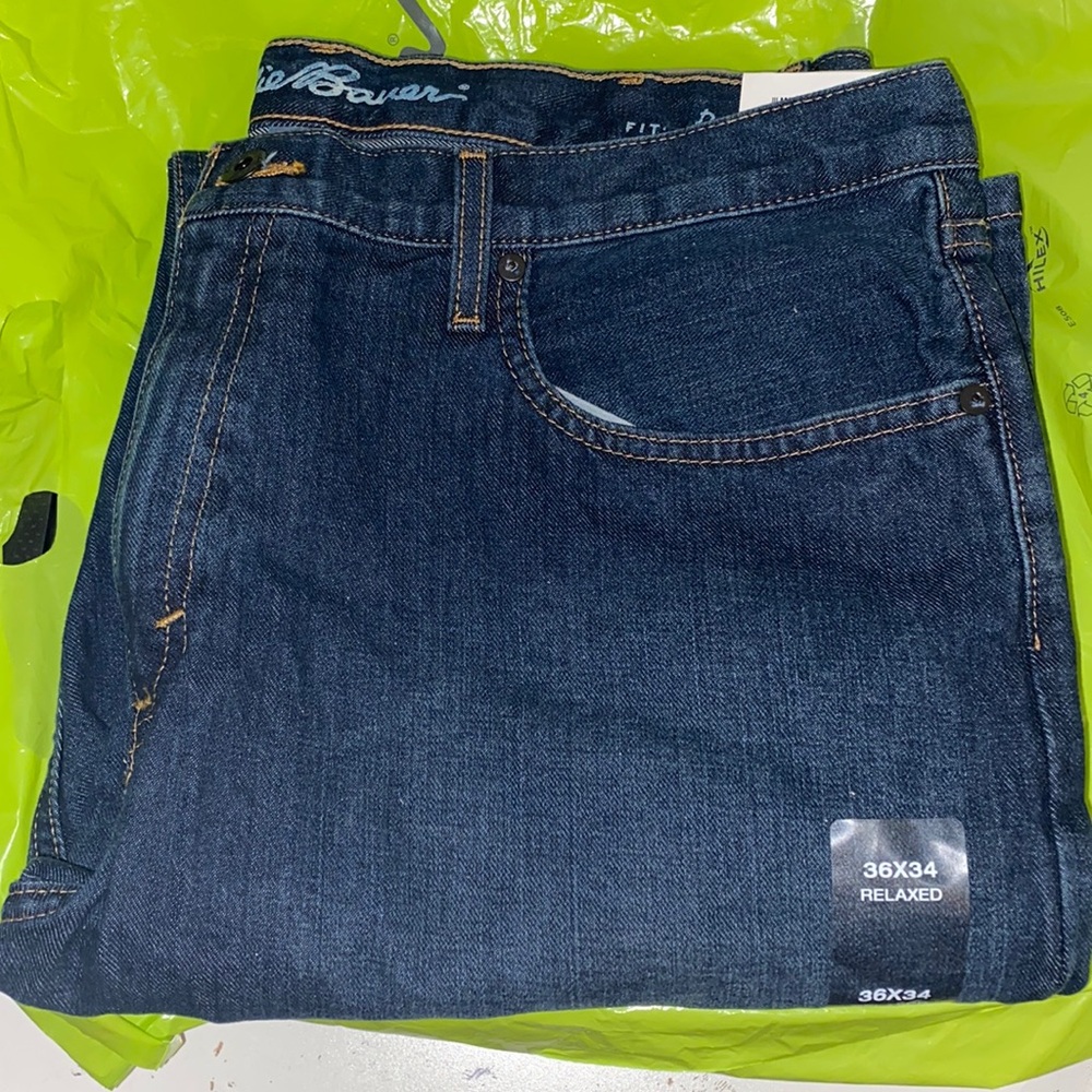 Eddie Bauer Relaxed Fit Jeans 36x34